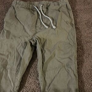 Joggers worn once; front and back pockets; draw string